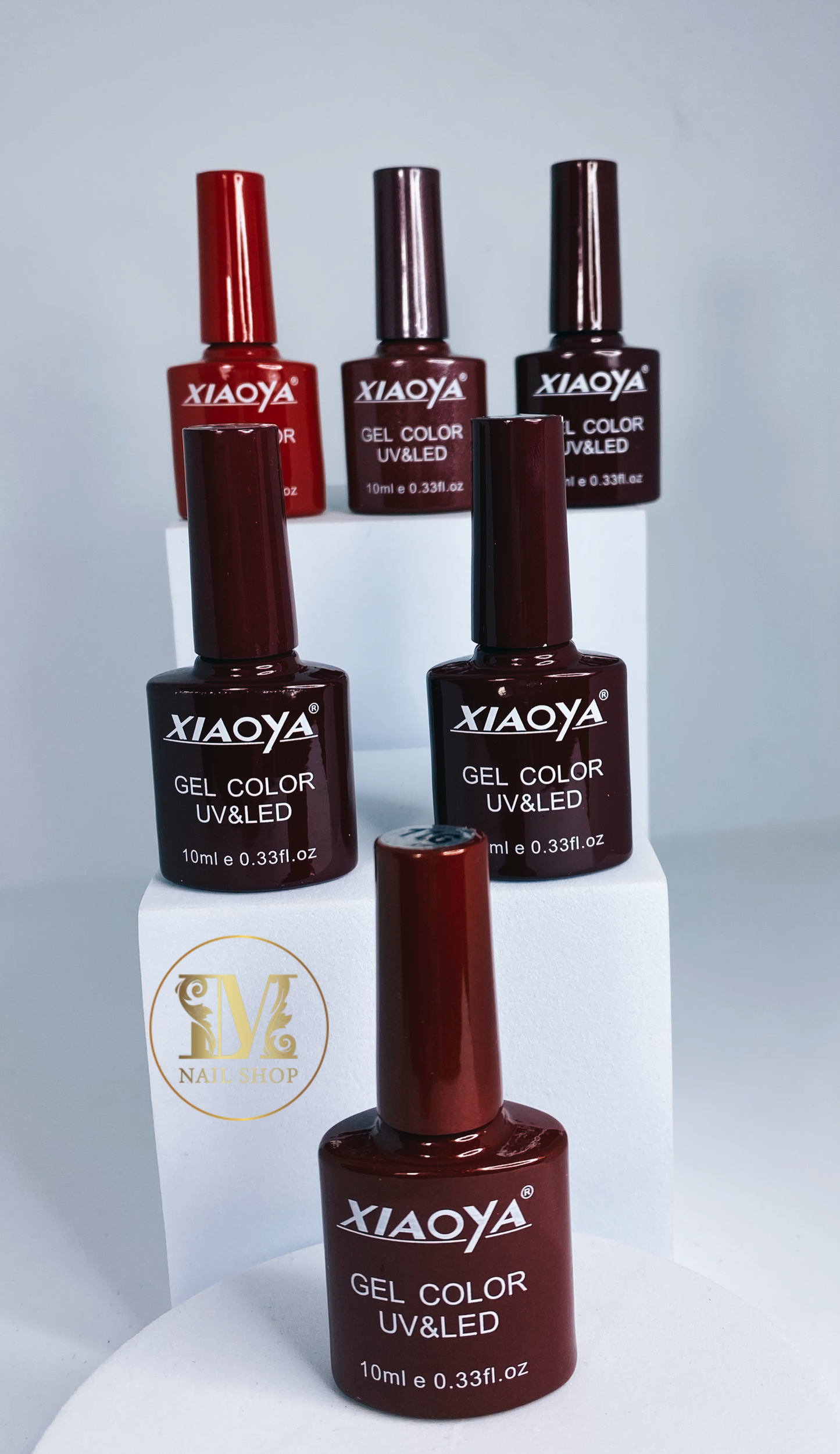Esmaltes en gel Colección Red de Xiaoya 6pz