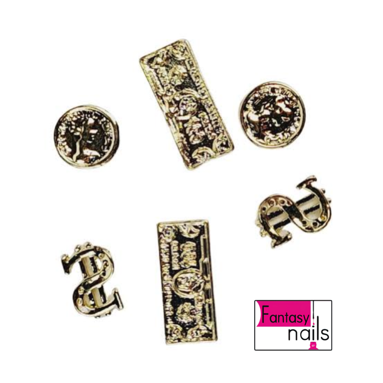 Dijes Mix Dinero 6pz Fantasy Nails