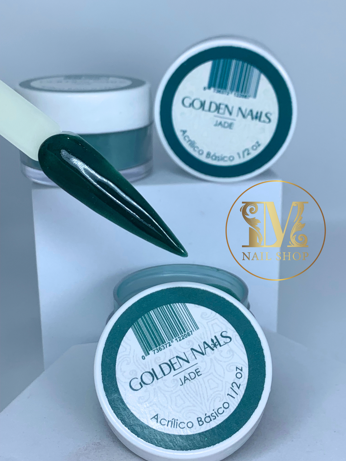 Acrílico Jade Golden Nails