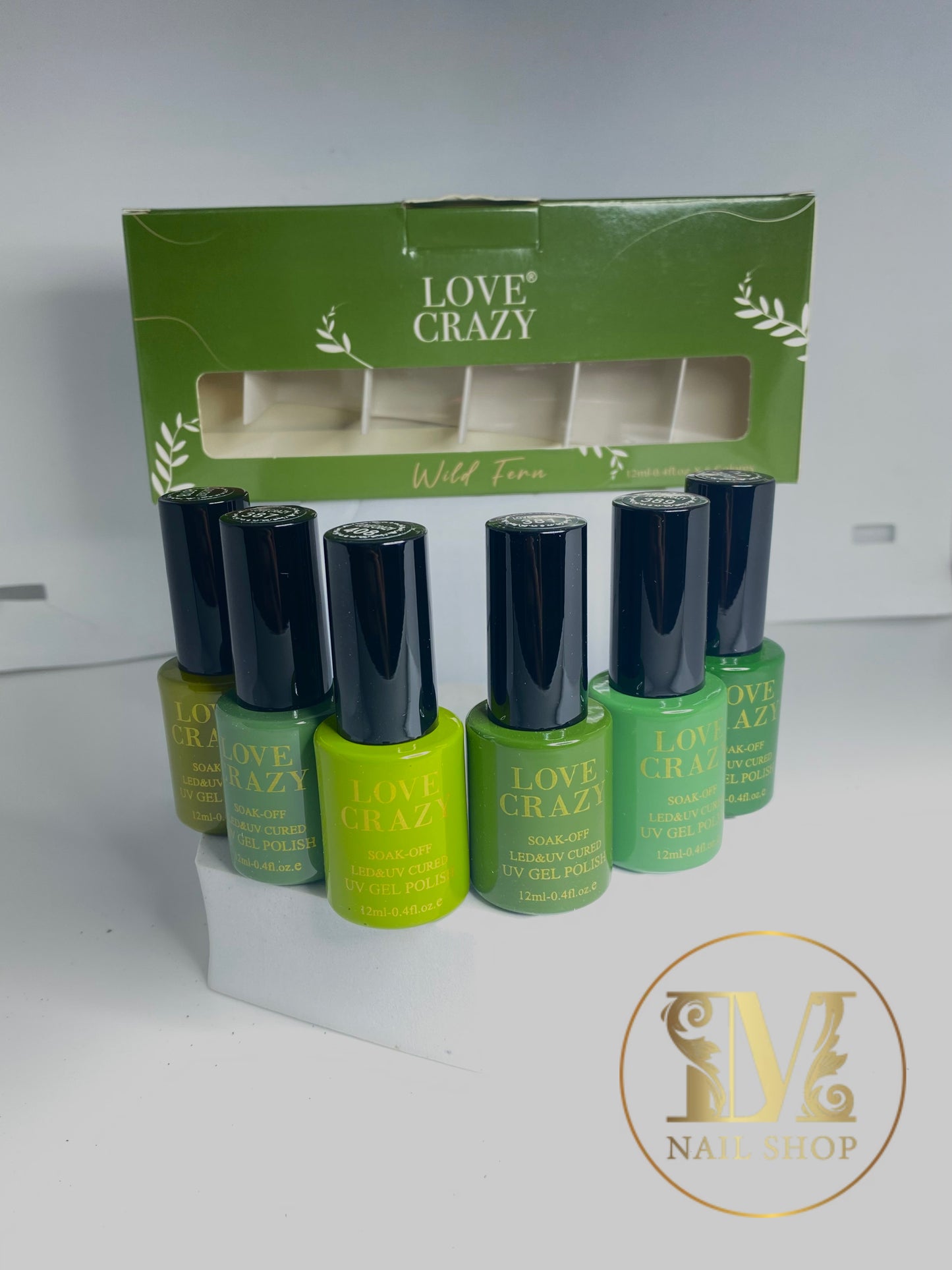 GAMA GEL TONOS VERDES LOVE CRAZY