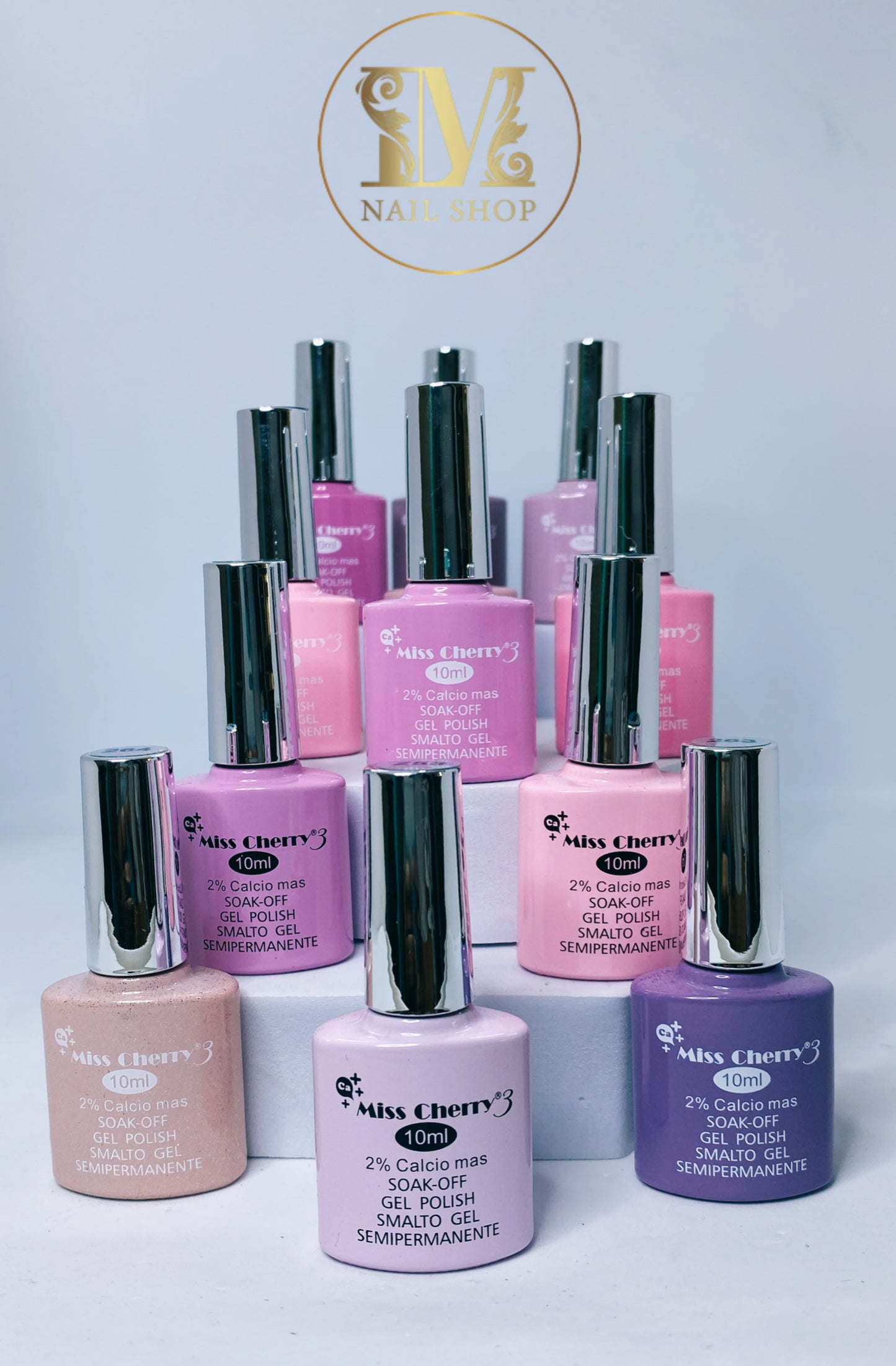 Gama de 12 Geles Miss Cherry Pink