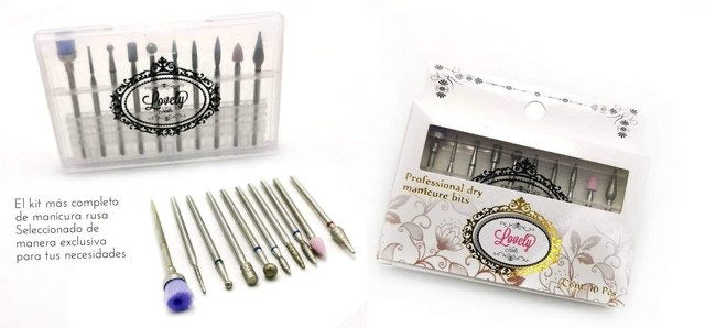 Kit Bits Manicura Rusa Lovely