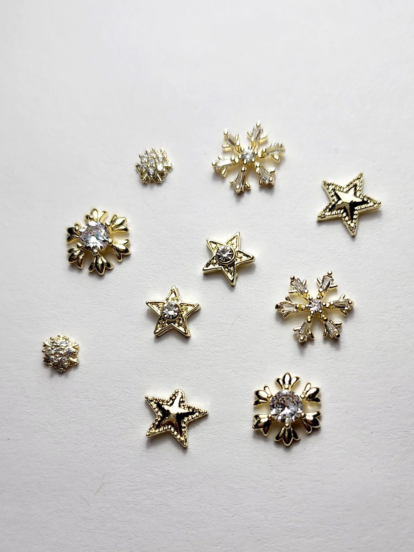 Set Dije Copos de Oro 10 Pzs