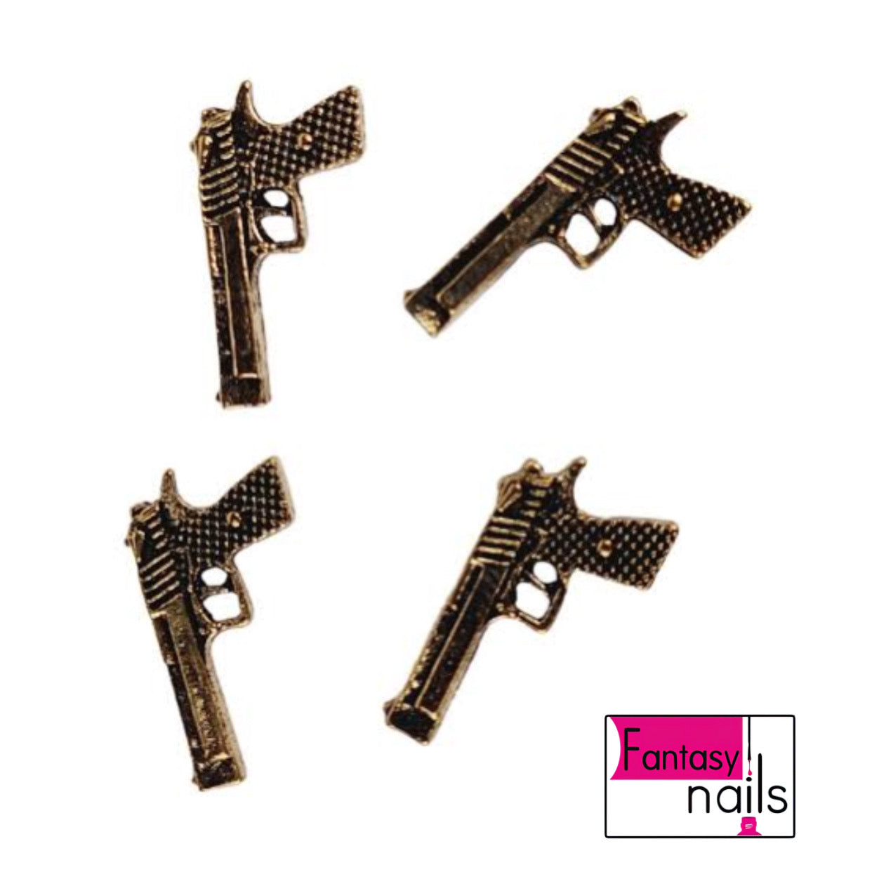 Dije Pistola Vereta 4 pz Fantasy Nails