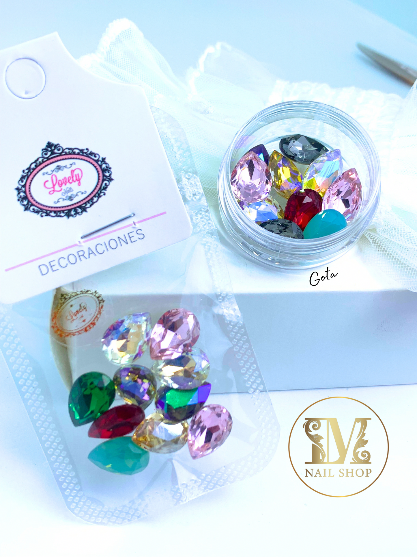 Cristales Embed Gota 10 Pc