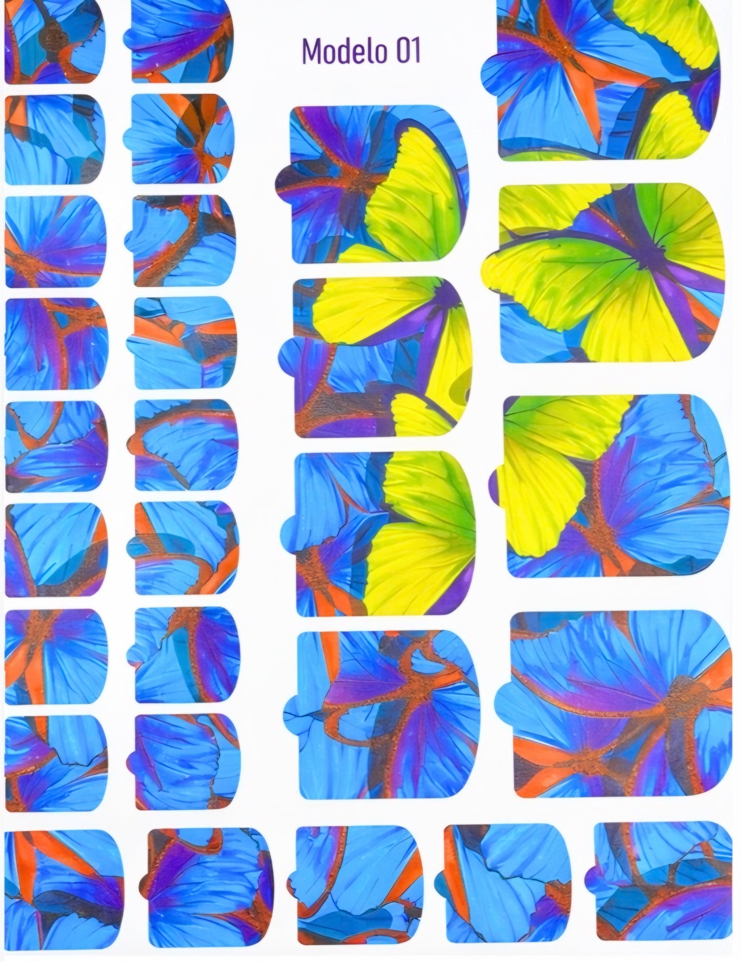 Nail Wraps - modelo 01 - Planilla