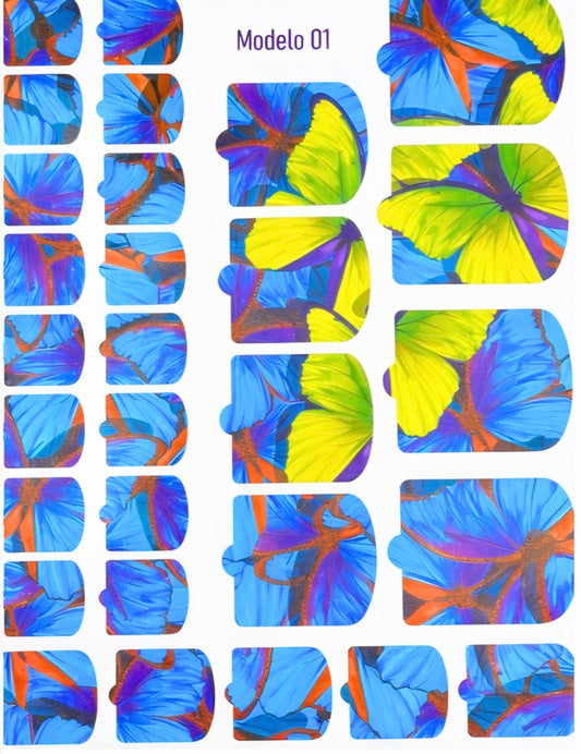 Nail Wraps - modelo 01 - Planilla