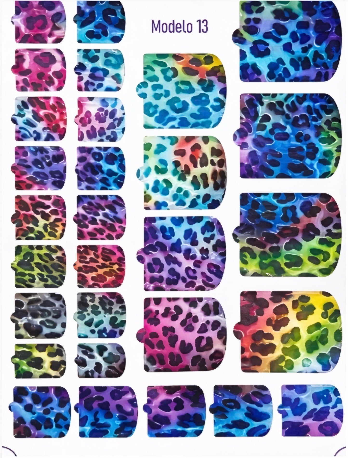 Nail Wraps - modelo 13 - Planilla