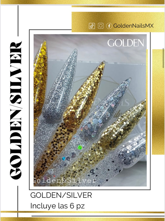 Colección Golden y silver / Golden Nails