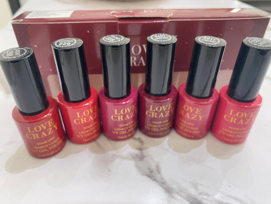 GAMA DE GEL TONOS ROJOS