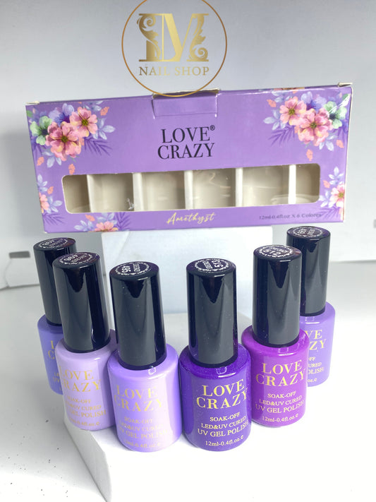 GAMA GEL TONOS MORADOS LOVE CRAZY