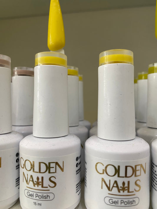 GEL POLISH GOLDEN NAILS