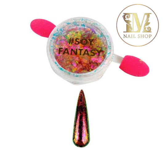 Flake Aurora Fantasy Nails