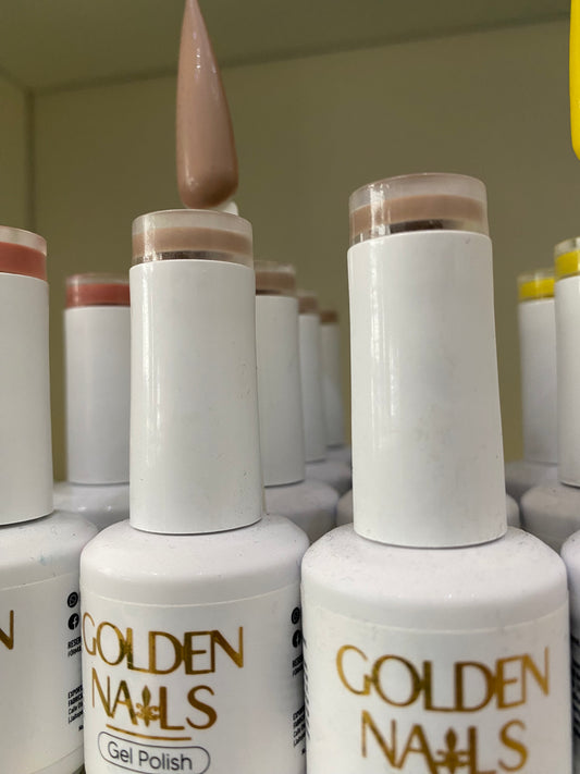 GEL POLISH GOLDEN NAILS