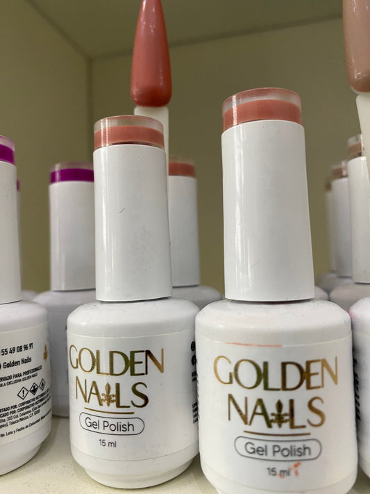 GEL POLISH GOLDEN NAILS