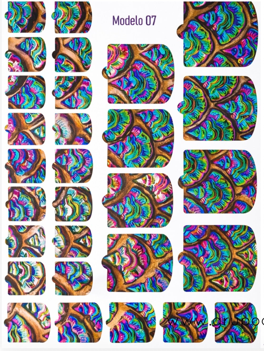 Nail Wraps - modelo 07 - Planilla
