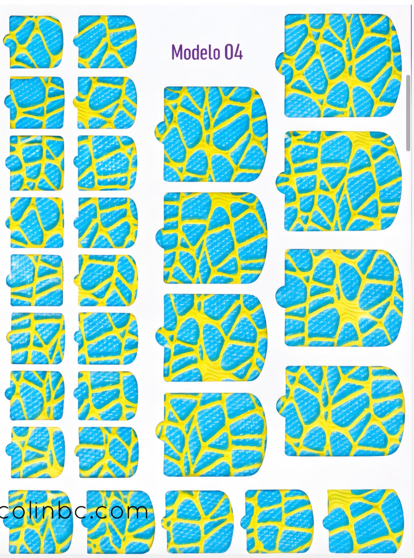 Nail Wraps - modelo 04 - Planilla