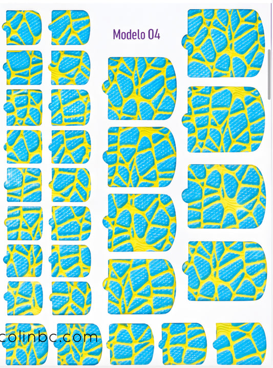Nail Wraps - modelo 04 - Planilla