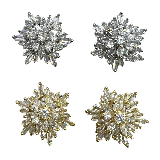 Par de Copos dorados giratorios (zirconia)