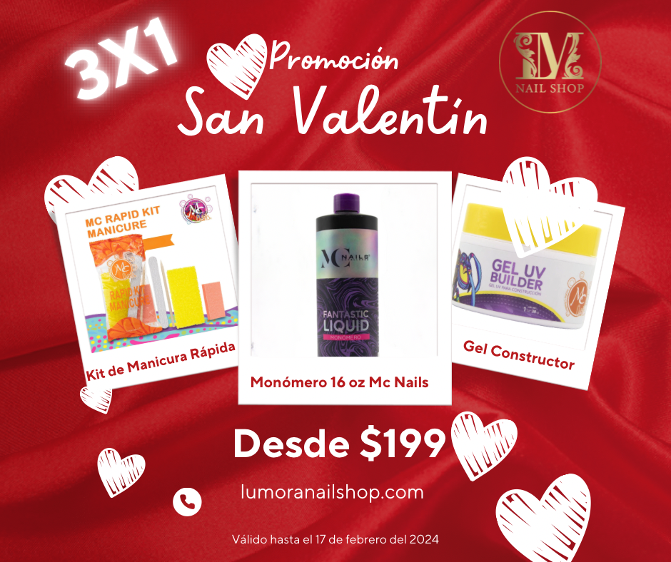 Kit San Valentín  Mc Nails