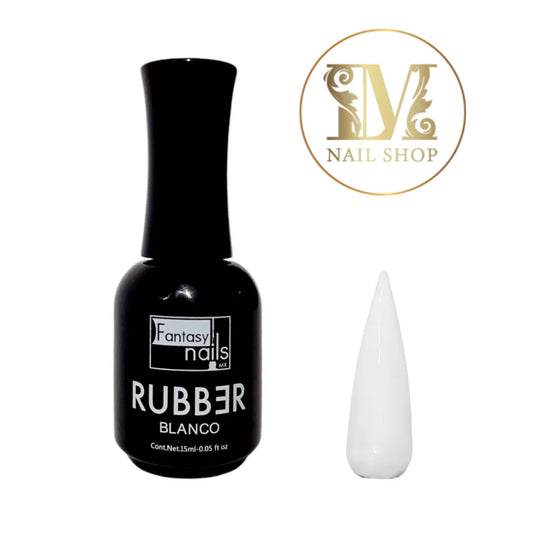 Rubber Blanco Fantasy Nails