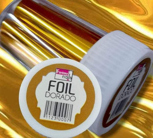Foil Dorado o Plata Fantasy Nails