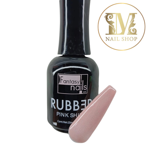 Rubber Pink Shine Fantasy Nails