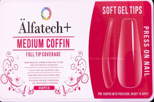 Press on Nail Medium Coffin Äalfatech+