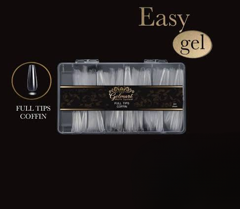 Full Tips Coffin Gelmart 500 piezas