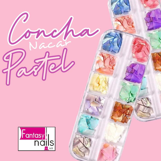 Concha Nácar Fantasy Nails Pastel